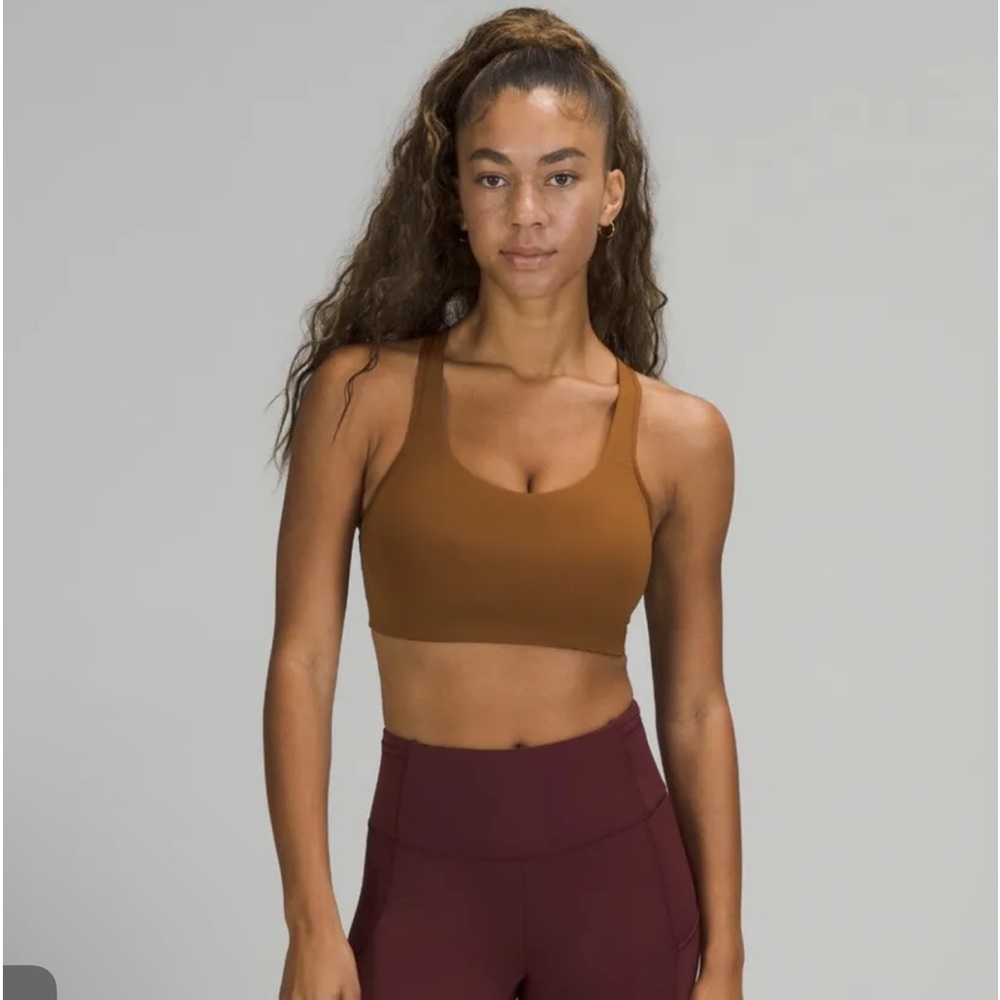Lululemon All Powered Up Bra in Copper 38DD